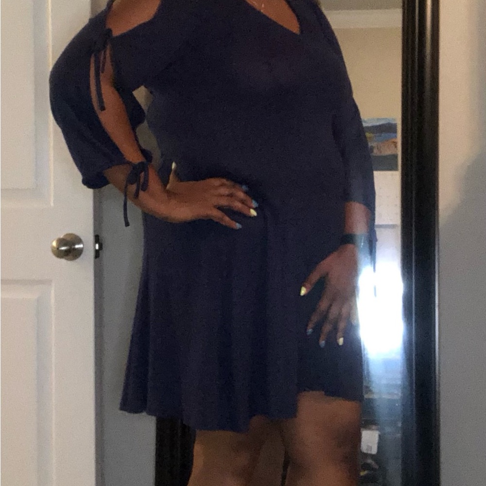 Torrid Navy Blue swing dress